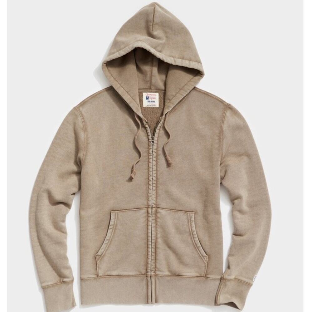 TODD SNYDER + CHAMPION Midweight Zip Hoodie Toasted Almond – Size L – EUC